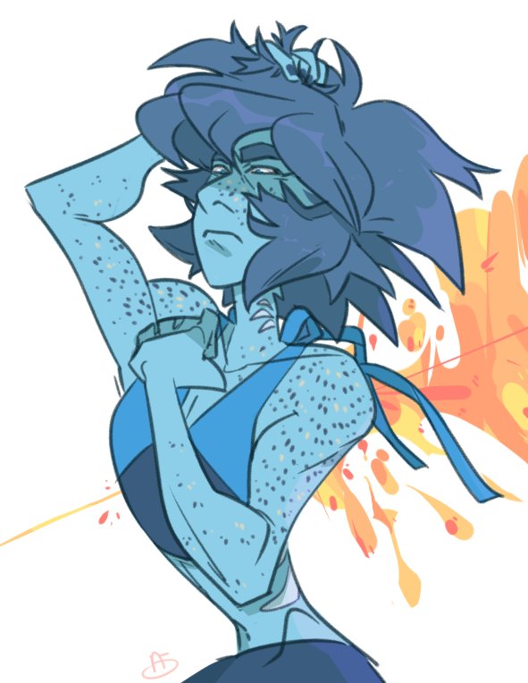 “yeah when im upset i just draw lapis lmao”