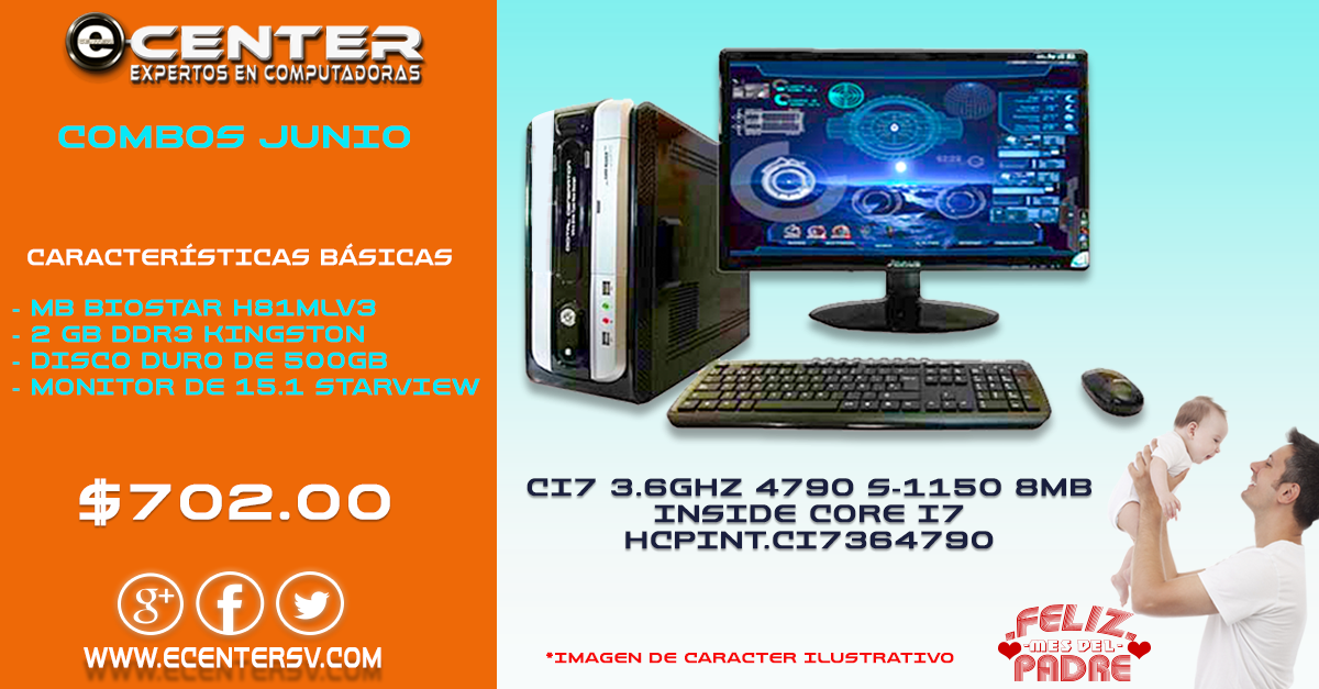 ecentersv's tweet photo. La mejor forma de demostrarle que te encanta chatear con él cuando no estas cerca es con una pc como estás #Combos https://t.co/Utm1PMtNv6