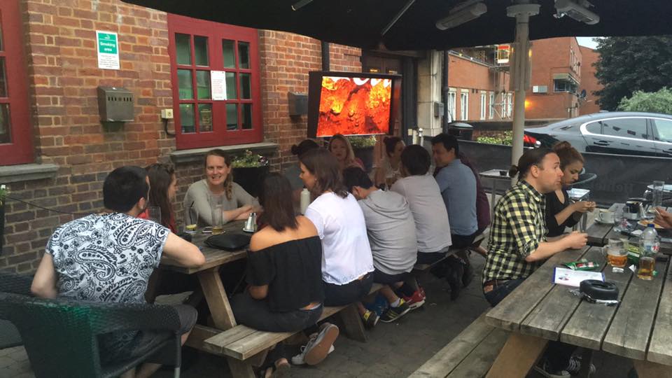 Our NEW outside TV is going down a treat for the #euros. All live games shown inside & our #euro16