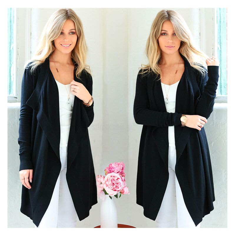 The 'Karlie Super Soft Waterfall Cardi in Black' is the perfect layering piece this Winter! ow.ly/4dc8300WS6C