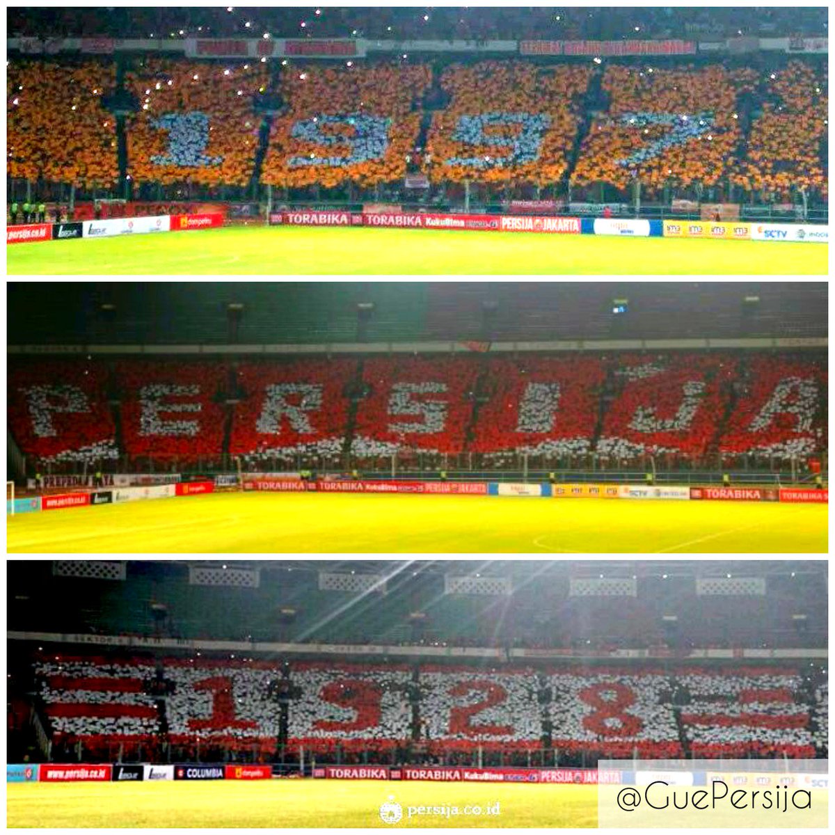 GuePersija's tweet photo. 3 Koreografi The Jakmania di SUGBK. #TSC2016ID #PersijaDay #GuePersija @BidangAcara @OrenBarat @IndoSoccer https://t.co/wsOp5CR2SY