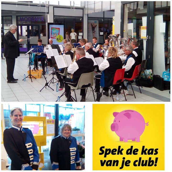 Concert in kader van spek de kas van je club. #kampen #jumbosupermarkt
