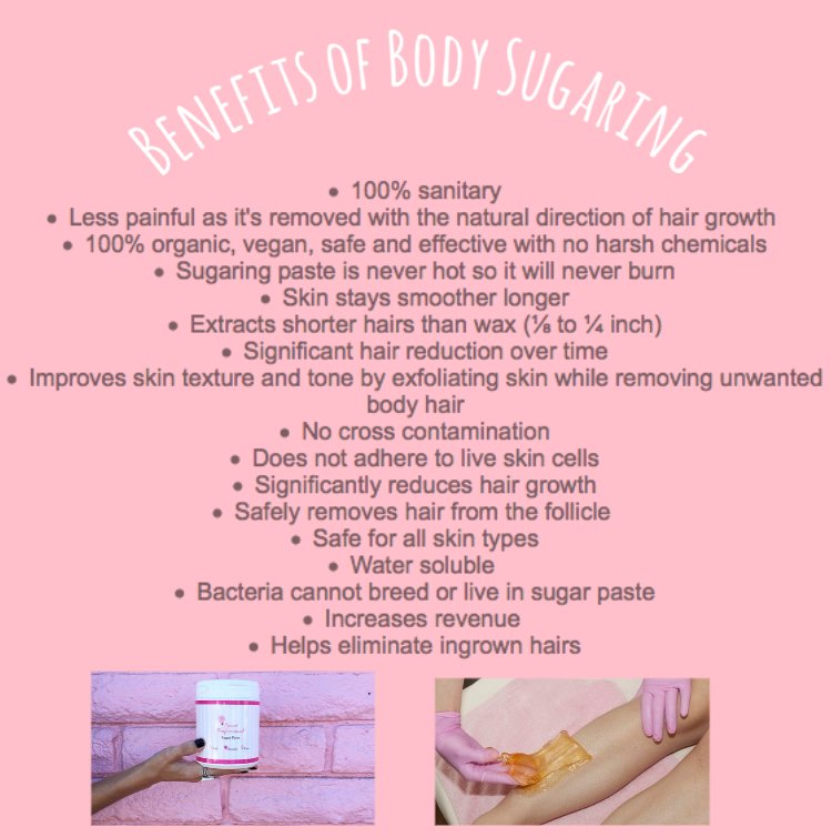 SalonSugarProd's tweet photo. Benefits of Body #Sugaring
https://t.co/vyrFUhM38z #bodysugaring #sweetprofessional https://t.co/BzHO2cA7gC