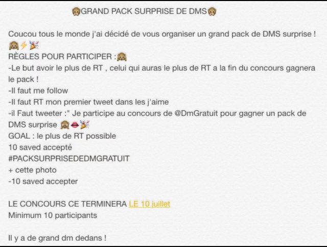 DmSolo_94's tweet photo. RT SVP! 🐬💭
Je participe au concours de @DmGratuit pour gagner un pack de dms surprise 😍✈️
#PACKSURPRISEDEDMGRATUIT https://t.co/kBmNF3UNKB
