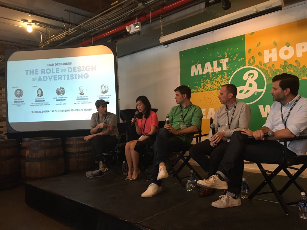 NorthsideFest's tweet photo. You can't deny the power of design! Fantastic convo led by @droga5's Rob Trostle #SoFiStartups https://t.co/Es71hmxtgN
