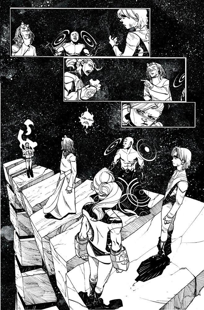 DomoStanton's tweet image. A page from Starbrand &amp;amp; Nightmask #6, out now! Cheers! #SBNM #marvel