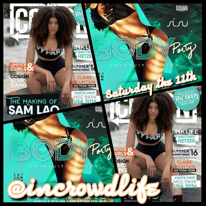 TOMORROW its the #BODYparty at <a href="/sisu_uptown/">Madame Sisu</a> featuring uber talented @THE_SamLao! #Sez👑 #INCrowdLiFE🏄