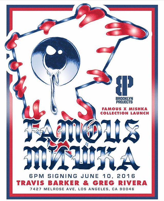 Tonight!!

Get your face autographed by <a href="/travisbarker/">Travis Barker</a> &amp; <a href="/gregmishka/">Gregory Rivera</a>