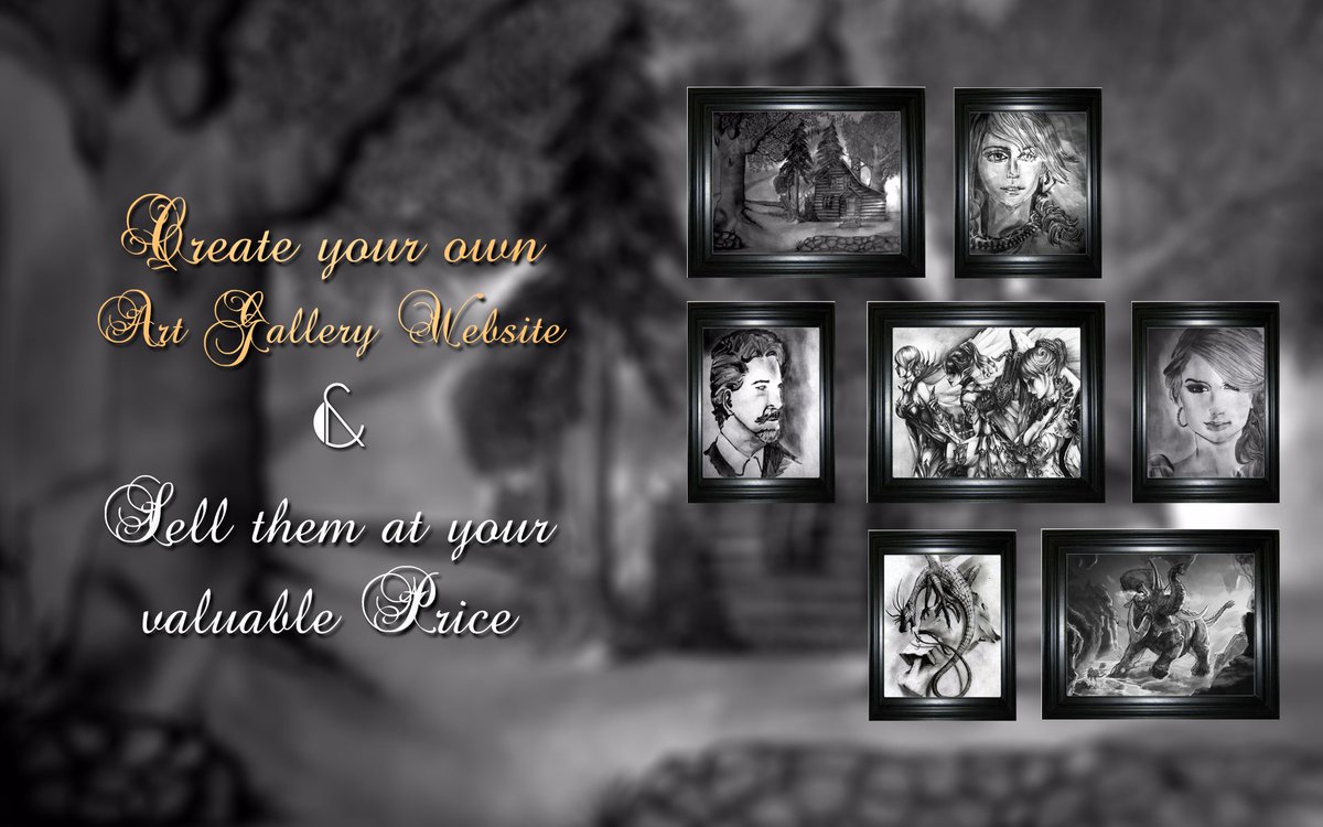 Tech_Code's tweet image. Create your own ART GALLERY WEBSITE &amp;amp; Sell them at your valuable price.