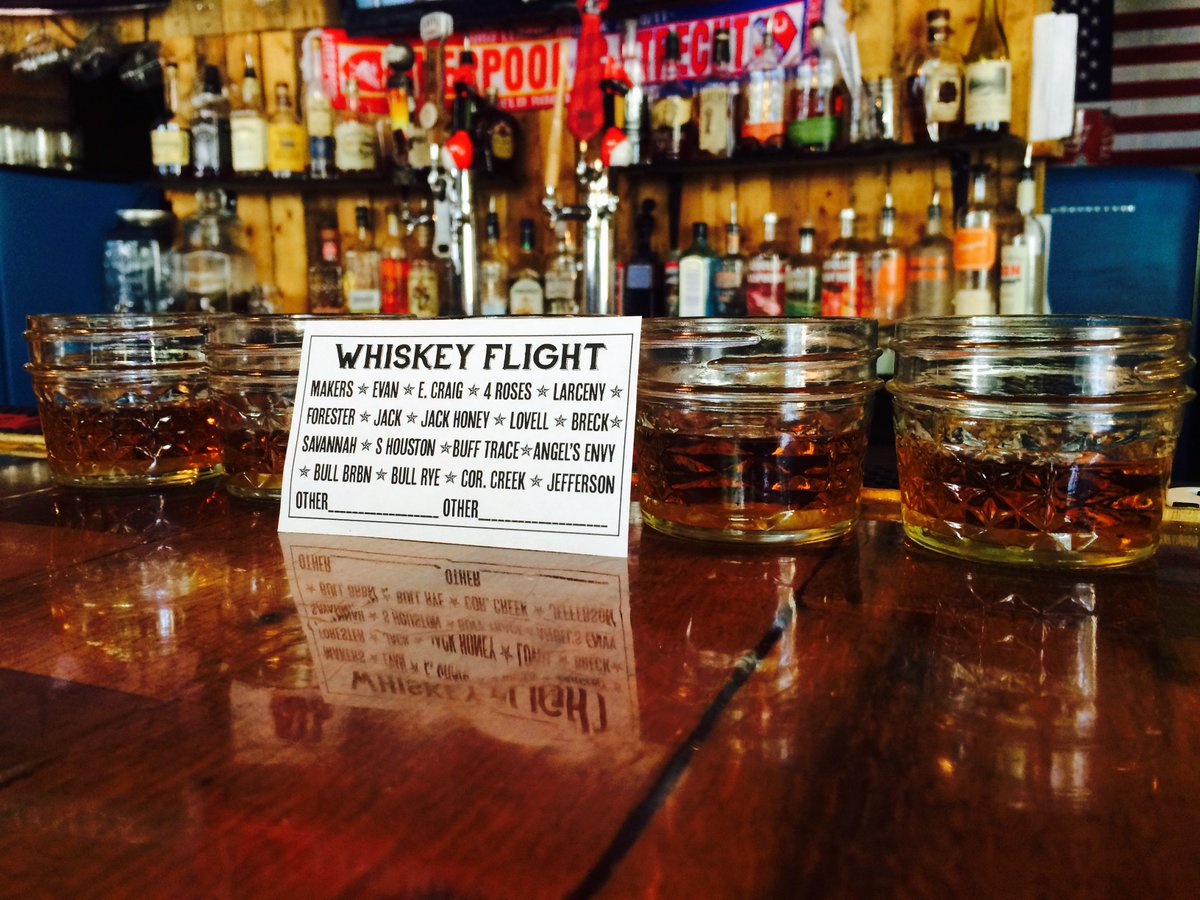 Looking for a good time tonight? Come try one of our #whiskeyflights and catch a buzz! #drinkup #shots #westside
