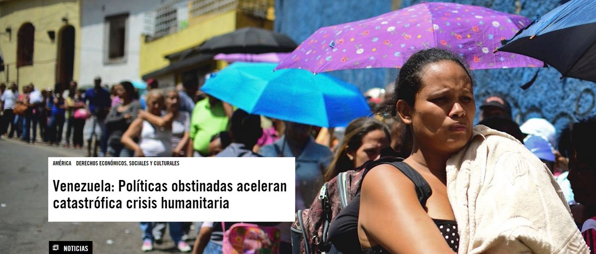 amnistia's tweet photo. Venezuela: Políticas obstinadas aceleran catastrófica crisis humanitaria https://t.co/8e0utjio6F https://t.co/LSICulwSi2