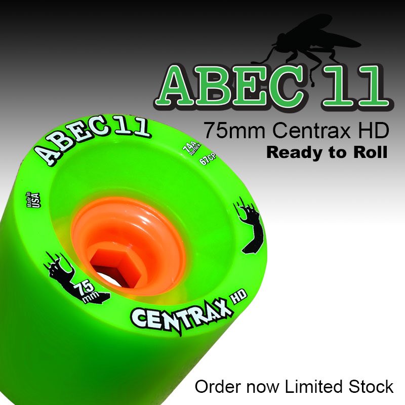 *LIMITED STOCK. Be sure to order your set of our 75mm Centrax HD's before they are gone! #abec11wheels