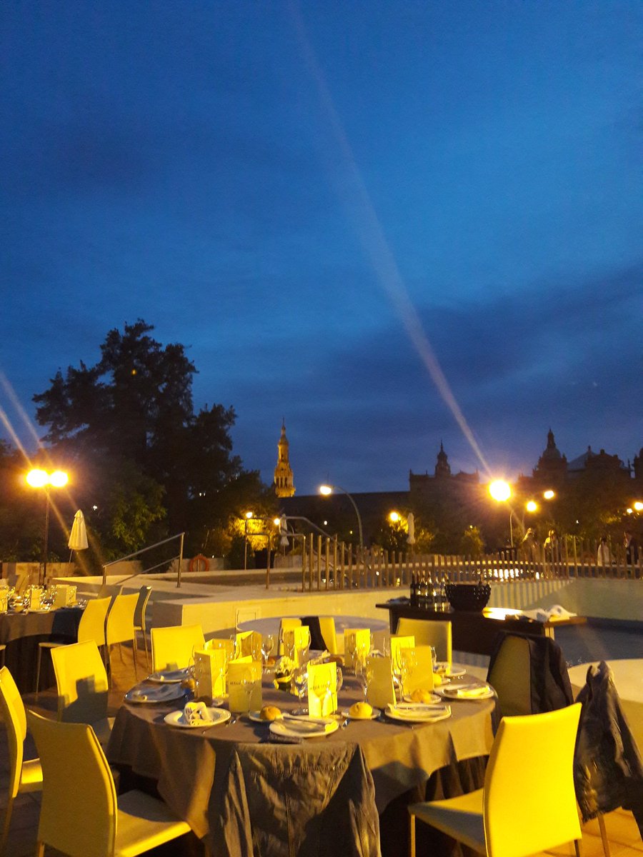 SEDOM_es's tweet photo. La Plaza de España, testigo de la cena oficial #Sedom2016 #Sevilla https://t.co/sK95w4SJ91