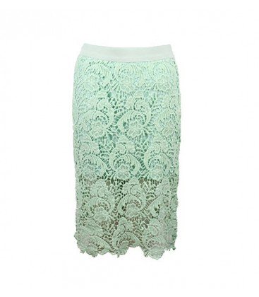 Lace Pencil Skirt With See Through Hem #streetstyle #streetfashion ...