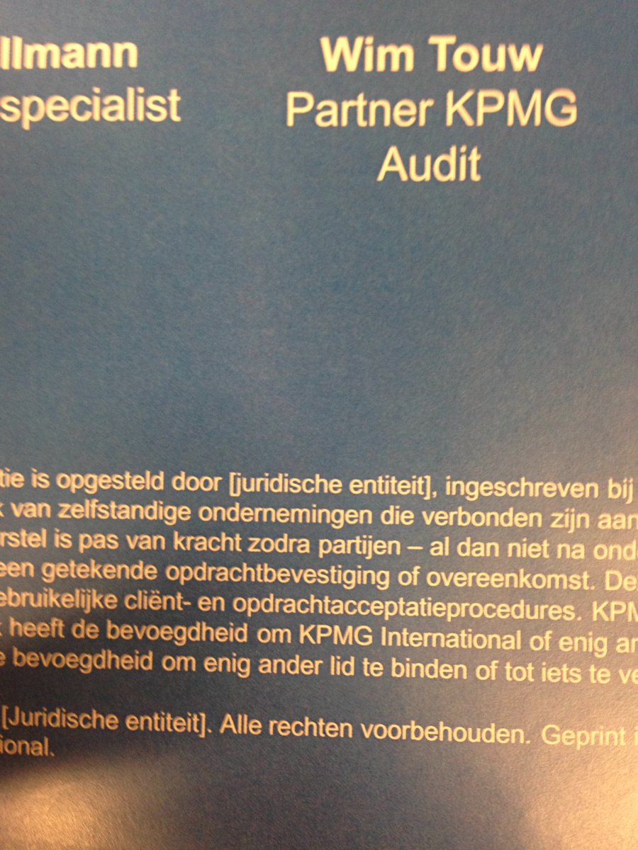 Hahaha <a href="/KPMG/">KPMG</a> gaat alles goed? #uva #hva #evaluatie #topperz