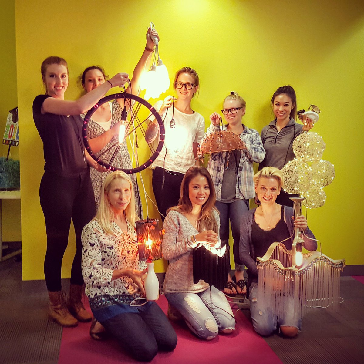 idistudents's tweet photo. A.A. Degree Design Thinking class present their lighting projects.  #DesigningStudents #InteriorDesign https://t.co/t2DLG0hRZ7