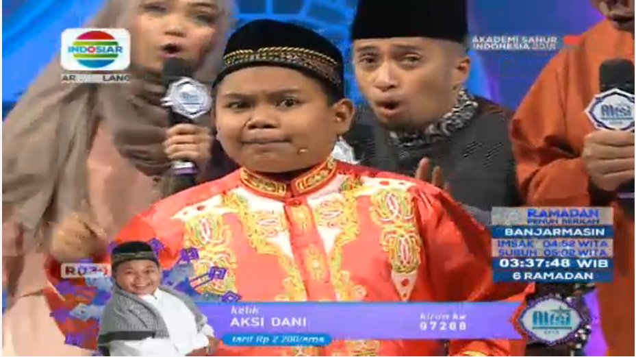 Indosiar's tweet photo. Suka sama tausiyah tema Ibu dari @Aksi4_Dani? Buruan kirim sms dukungan ketik AKSI(spasi)DANI ke 97288 #Aksi2016 https://t.co/TnucnEm07S