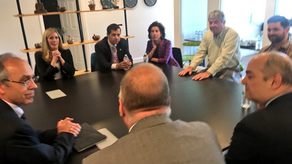 GovRaimondo's tweet photo. .@Towerhill_Assoc's a vibrant Newport biz. Look @ variety of clients they work w/- @Snapchat @Dropbox to name a few https://t.co/1WqLWm2IKl