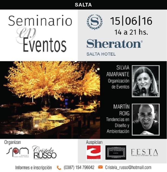 · : 15 de Junio : WorkShop Salta : <a href="/Martin_Roig/">Roig Ambientación</a>  : ·