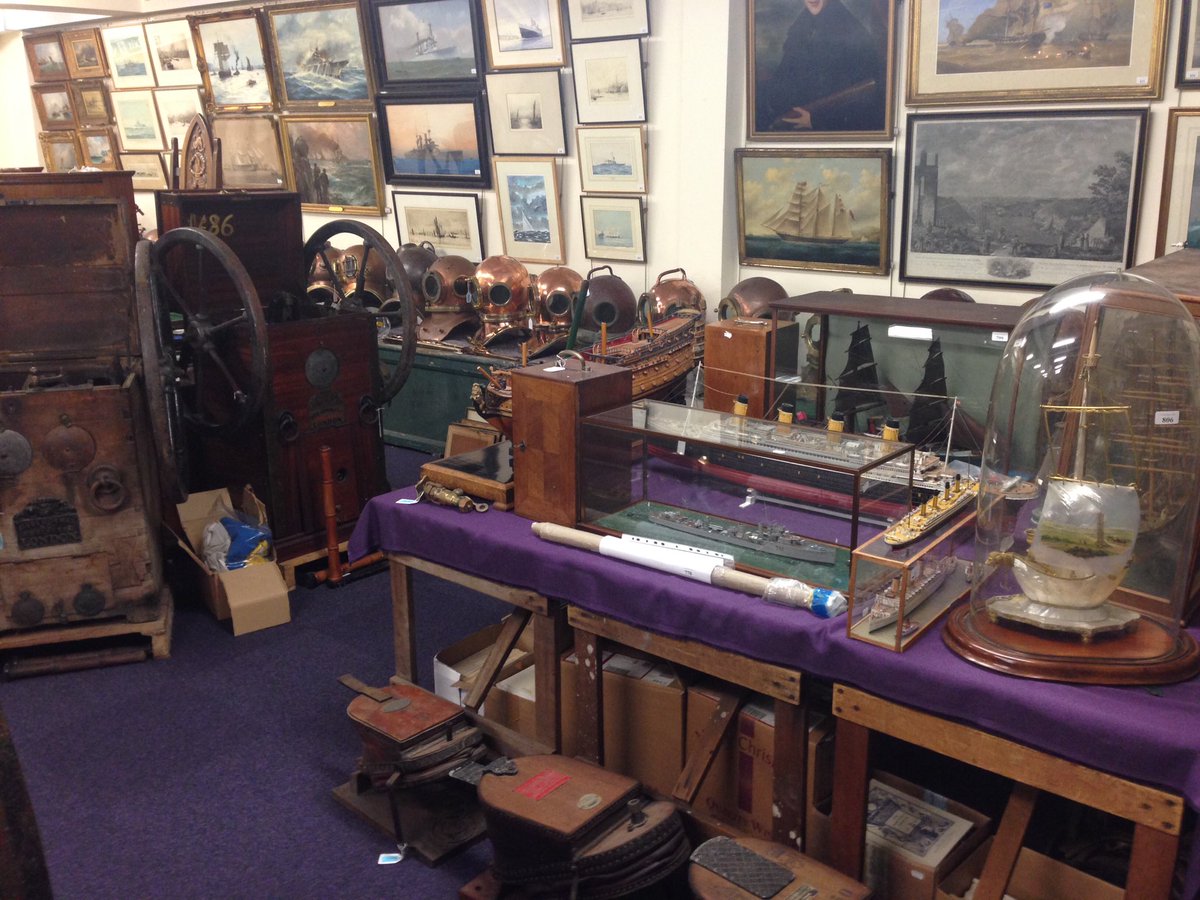 BHL_valuer's tweet photo. #Pardoe #diving #Collection & #Maritime #auction all ready for viewing #art #nautical #antiques #Exeter @BHandL https://t.co/ytmI00p8fx