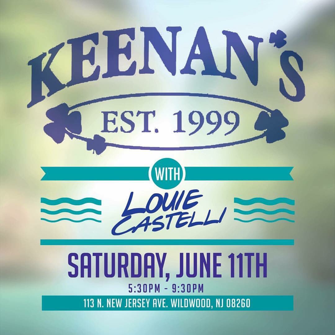 Check our boy #DJ @Louie_Castelli at <a href="/KeenansNW/">Keenans N.Wildwood</a> after tomorrow's #SummerMummers parade 
5:30PM - 9:30PM