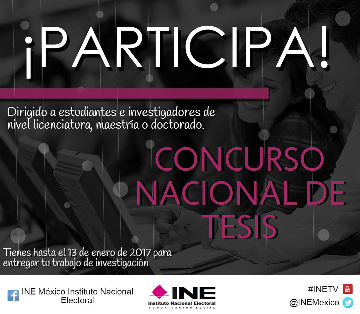 ¡Te invitamos al Primer Concurso Nacional de Tesis! Conoce las bases y participa: bit.ly/1UTMeMk