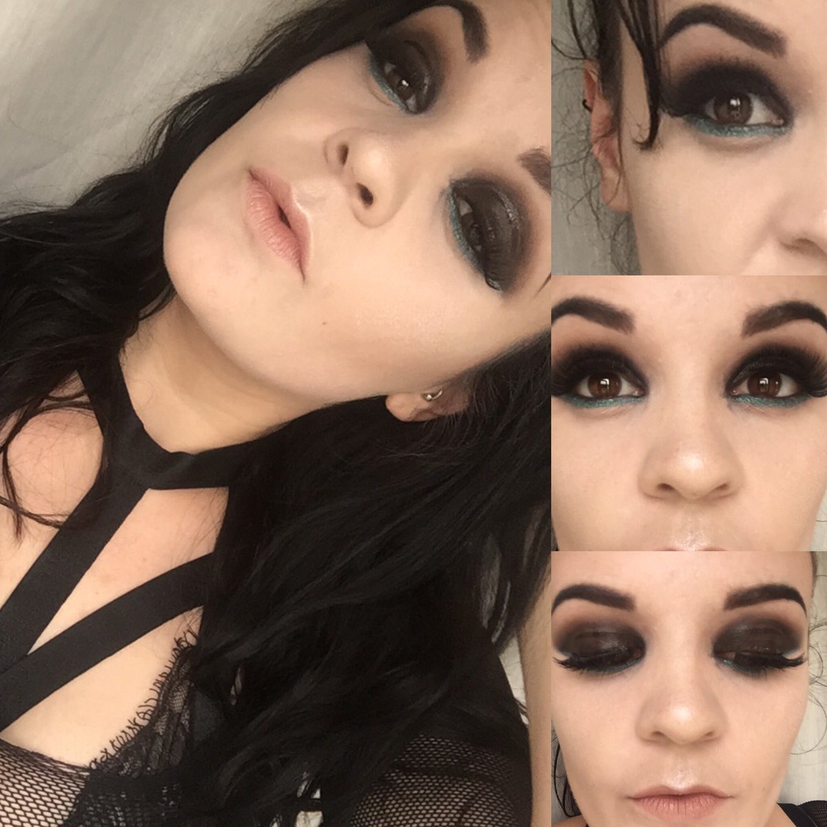 _Alex_Chapman's tweet image. Oil slick smokey #makeup #selftaughtmua