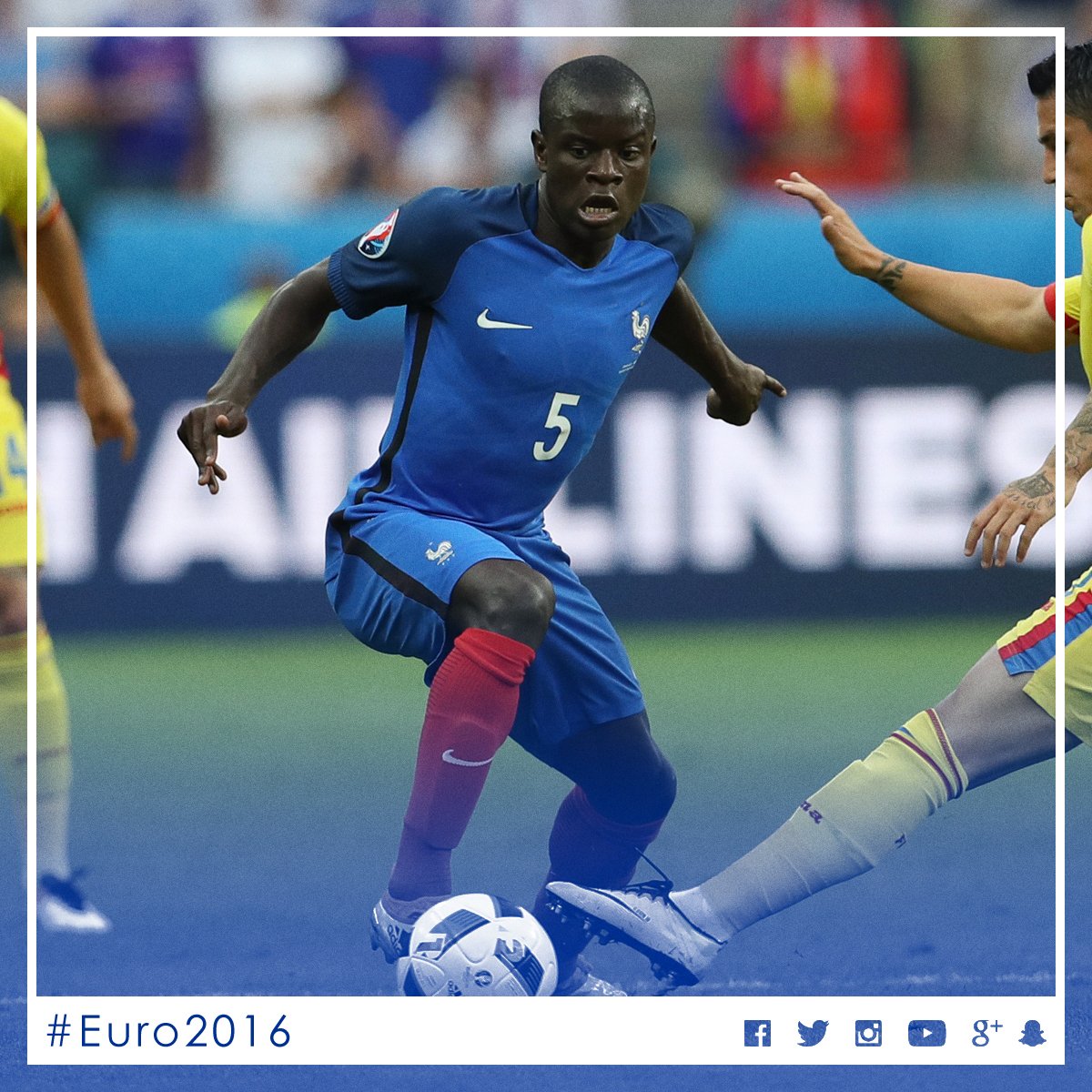 LCFC's tweet image. Congratulations to @nglkante and #FRA on a 2-1 win over #ROU this evening. NG, flawless as always! 🙌