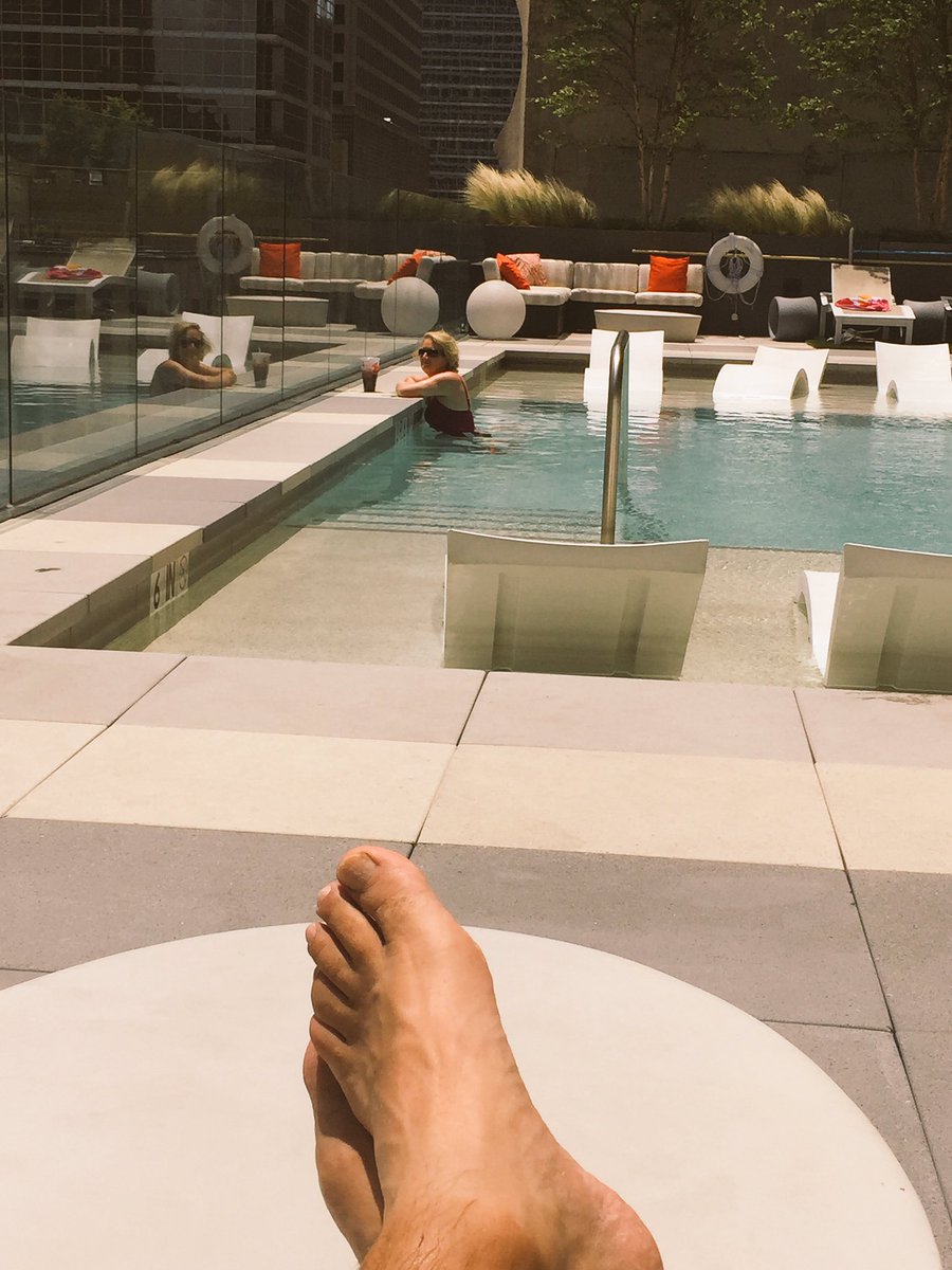 preachormike's tweet photo. Nice in Dallas... 5th floor view from pool. #relaxing #downtowndallas https://t.co/gnFcY5D5PU