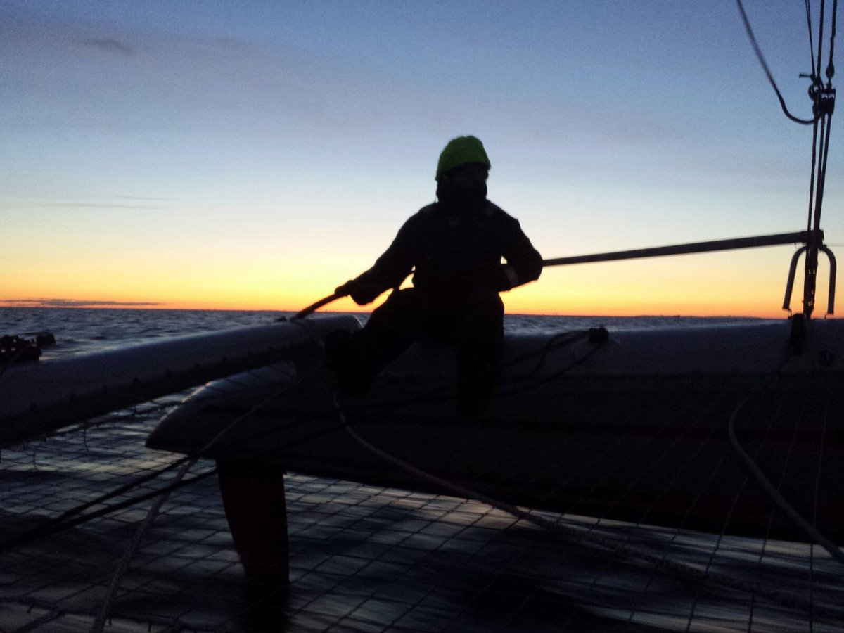SuursaariRace's tweet photo. Picture update from Gulf of Finland and onboard trimaran "Trou Noir" #alandiasuursaarirace https://t.co/8bGKgYBwlw