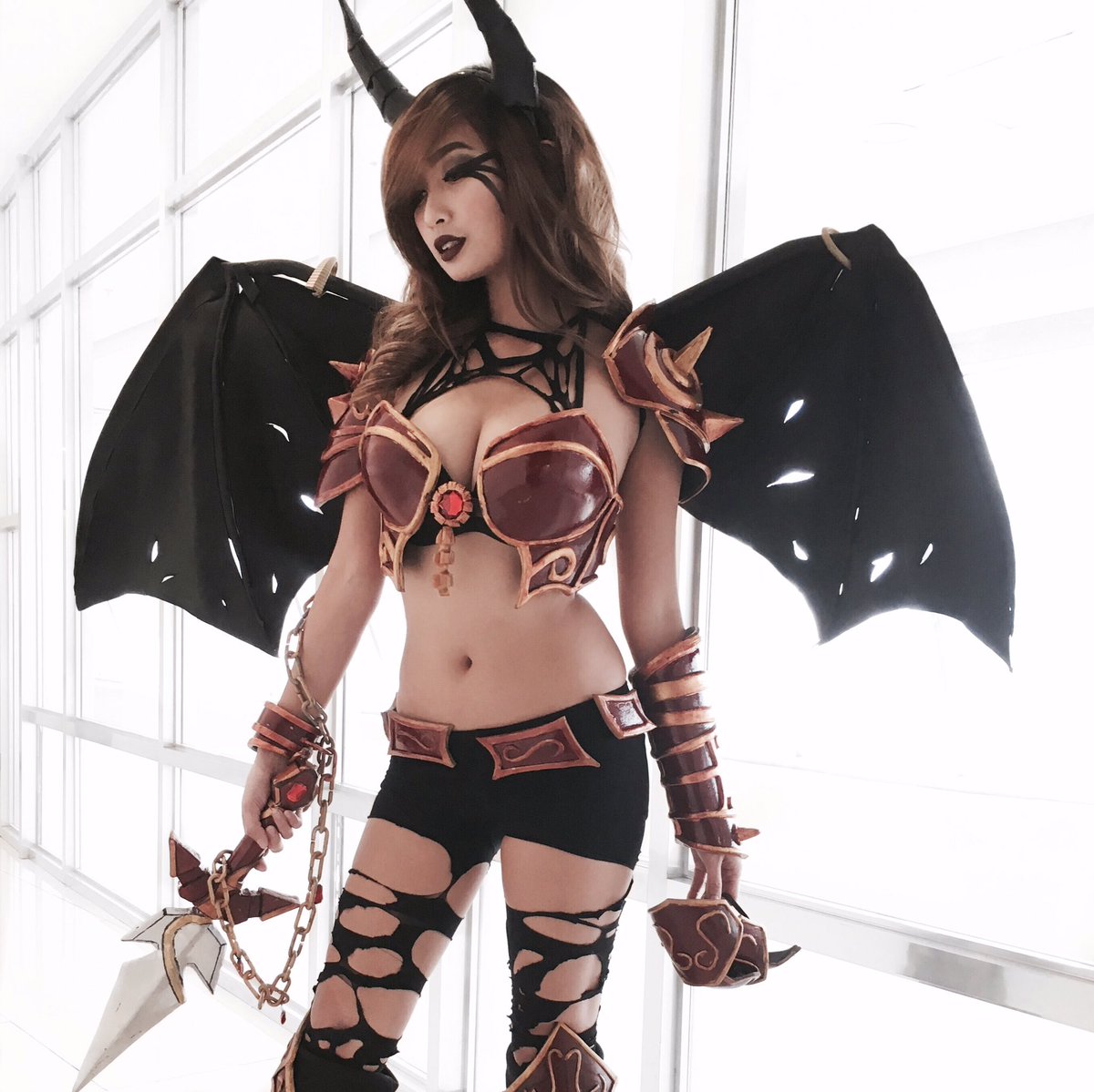 annbimateo's tweet photo. "I scream bloody murder." 🙈

See you again today at Manila Major 2016 @ MOA Arena. 
#QueenOfPain #QOP #ManilaMajor https://t.co/yzoMjI0LdM
