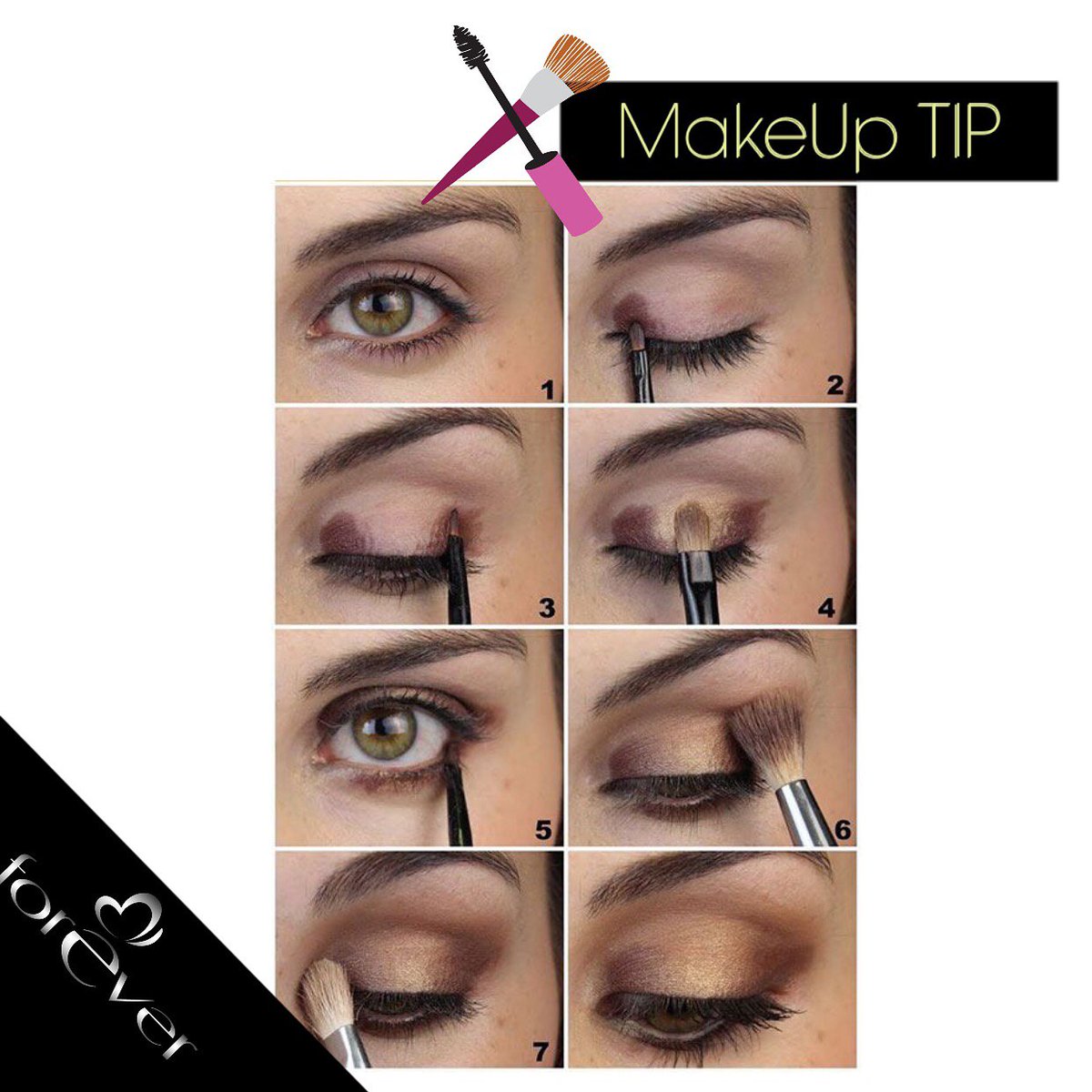 Forever_ecu's tweet photo. Una opción de #Smokey en tonos café y bronce. ¡Sigue este #ForeverTips e inténtalo tú misma! #ForeverEcu #MakeUpTip https://t.co/GCcJCOjgz7