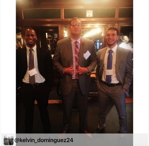 UFAKPsi's tweet photo. Brother Kelvin Dominguez met some fellow brothers during a networking event with his @Macys internship! #AKPsummer https://t.co/4RbKse4Pmw