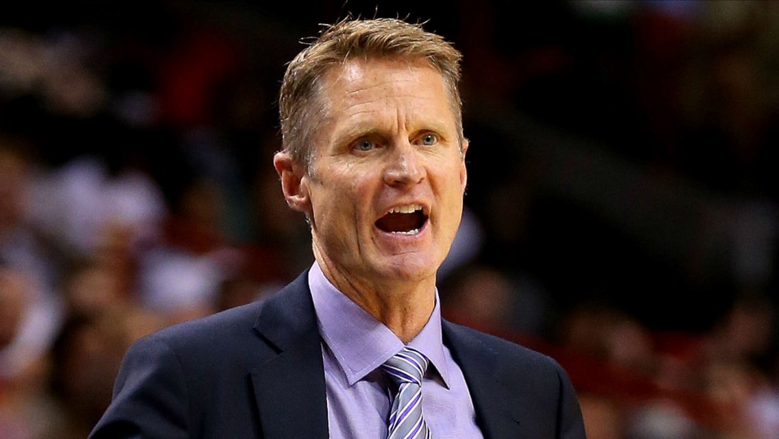 DanieStew's tweet photo. Steve Kerr or the Lieutenant in Angie Tribeca? You be the judge...#GoldenStateWarriors #NBAFinals #IKnowItsNotJustMe https://t.co/CulSfTTODl