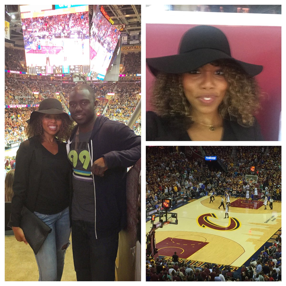 MartinaRenea's tweet photo. We're rooting for different teams. But fun date night, nonetheless! #TeamLebron #oatw #Game4 #TheFinals https://t.co/4lYRAjugEv