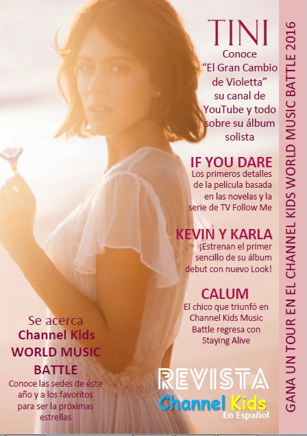 TuChannelKids's tweet photo. #TINI en la portada del ejemplar de #Junio, A la venta a partir de mañana. https://t.co/pEfVyEAm2L