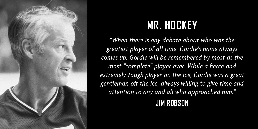 Jim Robson, longtime voice of the #Canucks shares his thoughts on #GordieHowe. https://t.co/otYAXnhNZC