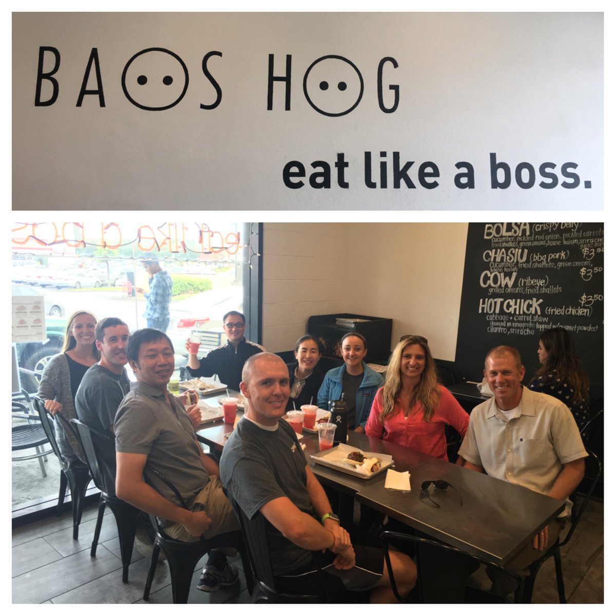CPRX_PT's tweet photo. Thanks for lunch Dr. Tran! CPRX had the privilege of trying Baos Hog in Garden Grove. #cprxknows #choosePT https://t.co/ett2oebVWk