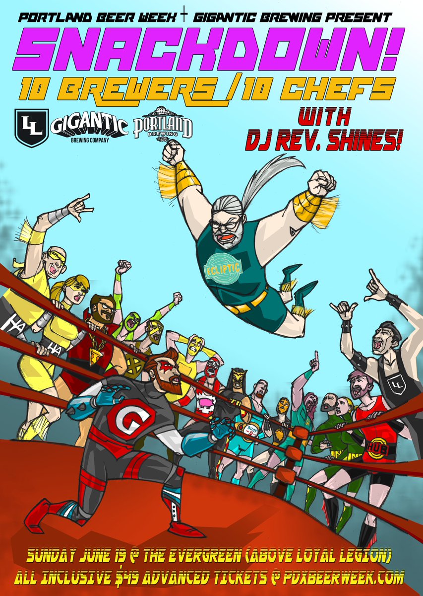Join #Block15 for SNACKDOWN! We are paired with @TheBentBrick! merctickets.com/events/3288912… <a href="/pdxbeerweek/">PDX Beer Week</a> <a href="/SnackdownBeer/">Snackdown</a>