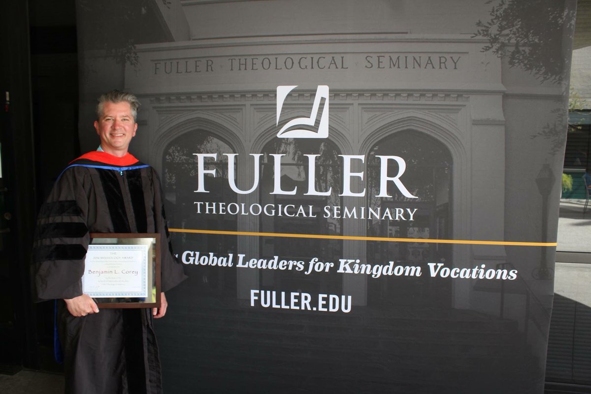 BenjaminLCorey's tweet image. In addition to my doctoral hood, today I was honored to receive Fuller's 2016 Missiology award. It's a great day.