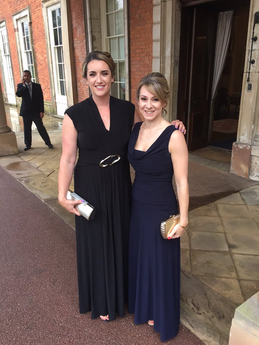 HTBAccountants's tweet photo. Amy &amp; Danielle had a fantastic evening at the #hawkinshatton 10th anniversary ball at Weston Park. https://t.co/z0WQ5UIico