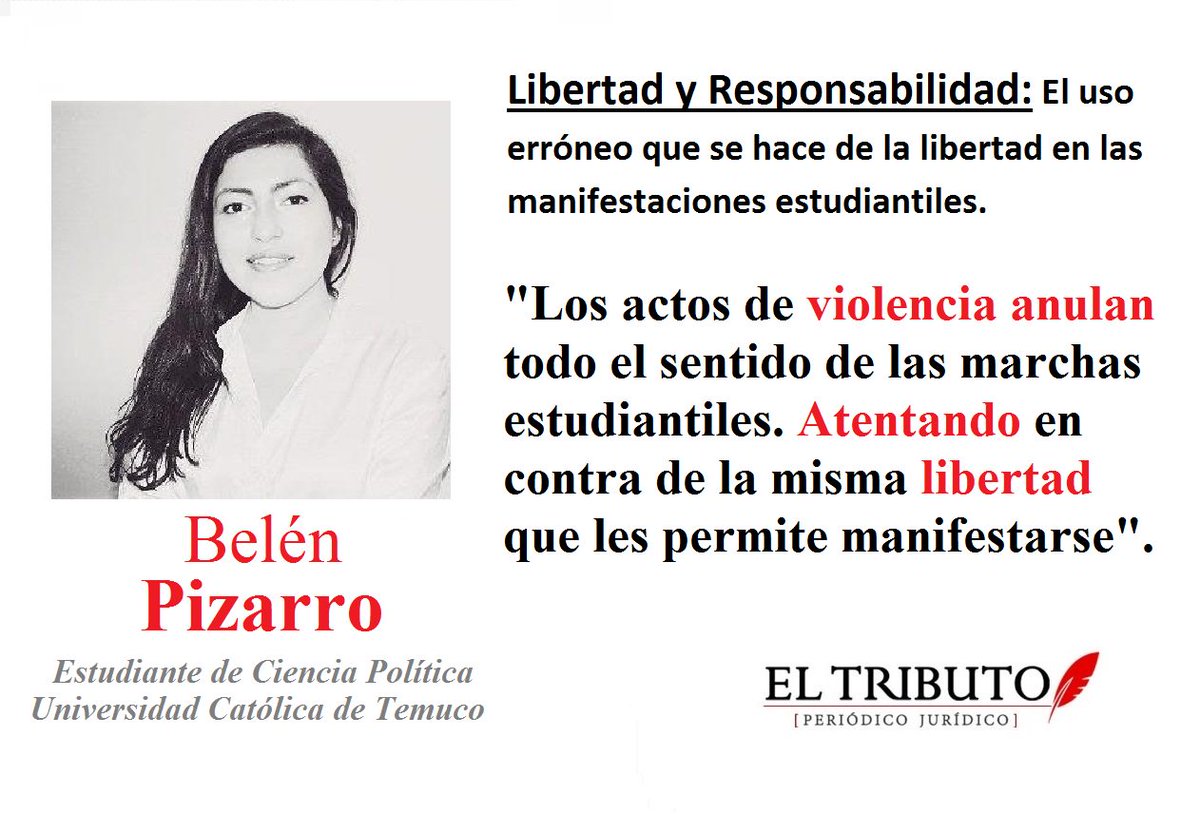 PTributo's tweet photo. Responsabilidad y Libertad: Columna a propósito de las marchas estudiantiles. Lee en:
https://t.co/2qWBsVnJms https://t.co/X1ga0Dl0r5