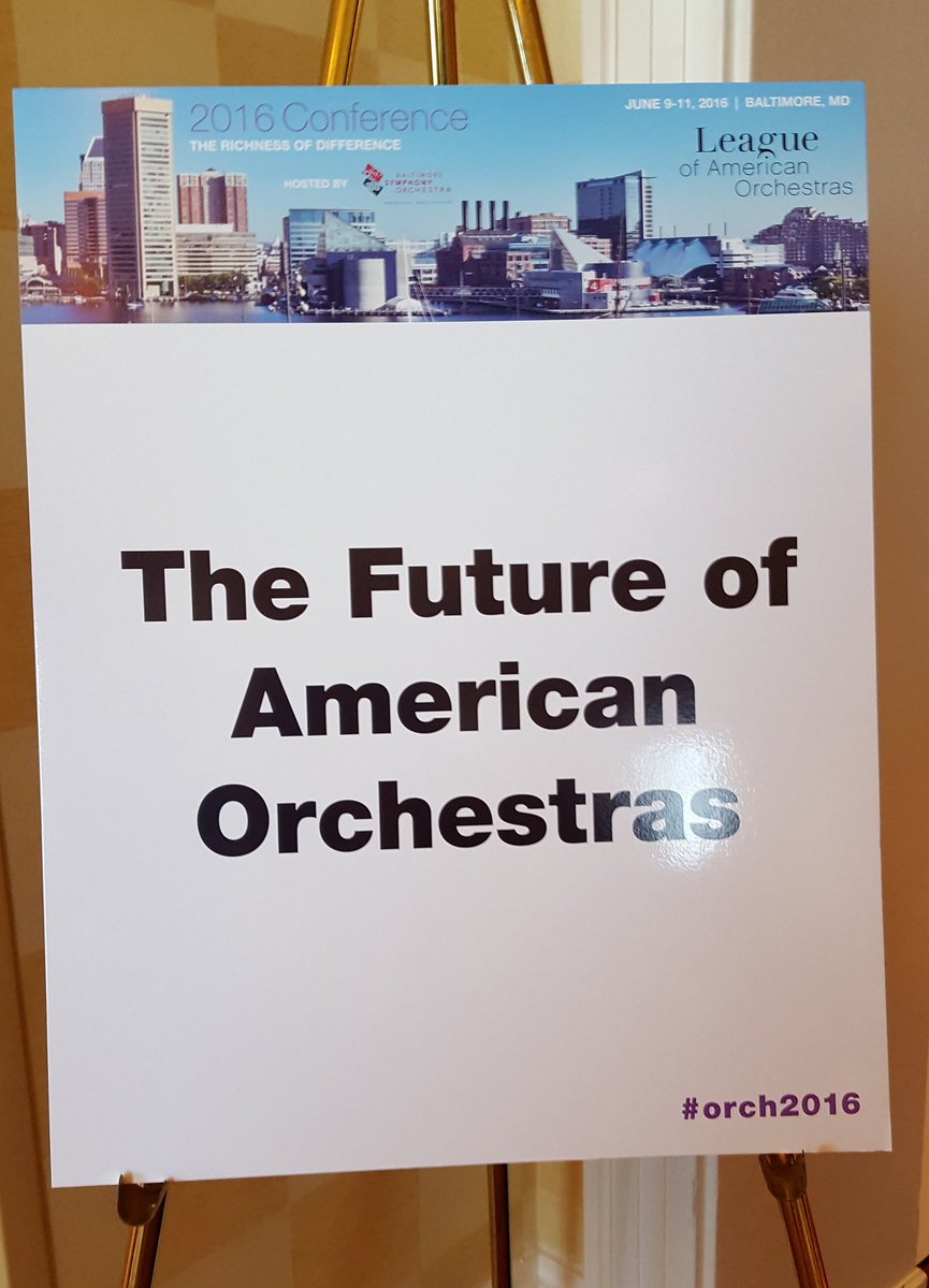 orchestramgr's tweet photo. Discussing interesting topics &amp; catching up w/colleagues from around the US at the @OrchLeague conference! #orch2016 https://t.co/5uCpo9kbzz