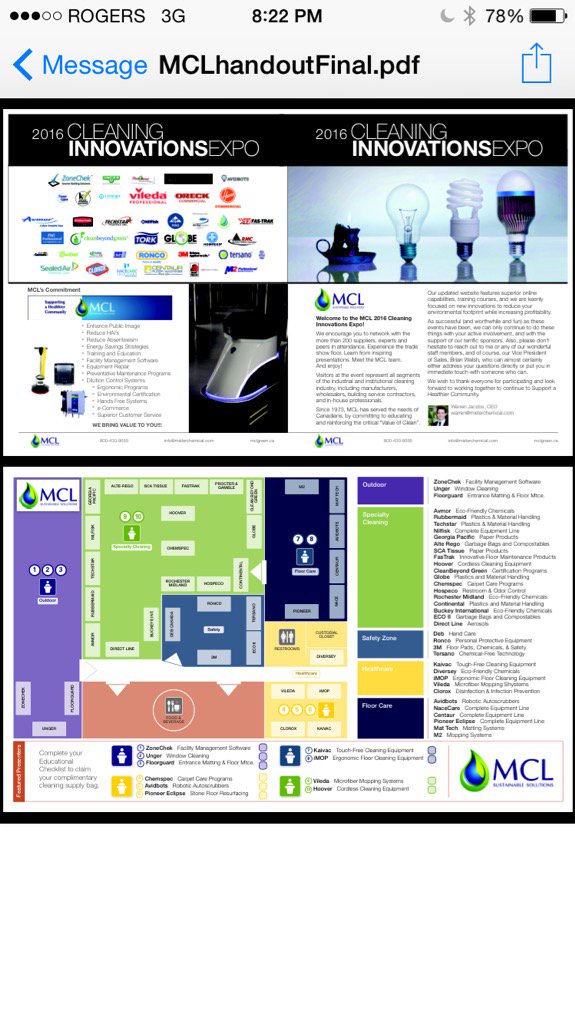 WarJay10's tweet photo. Thanks to all who came to experience the 2016 MCL Cleaning Innovation Expo @mclgreen #cleanbeyondgreen #innovation https://t.co/vJX1x08MsO