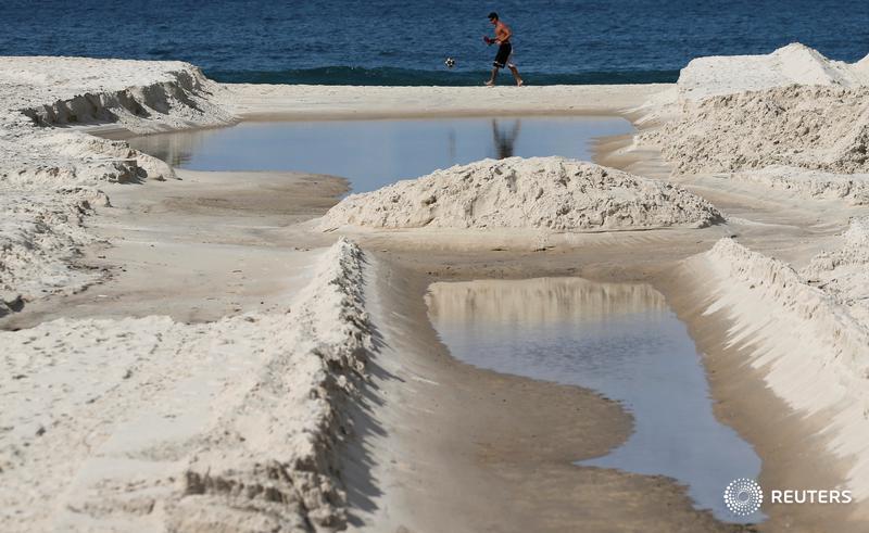 Reuters's tweet photo. EXCLUSIVE: 'Super bacteria' found in Rio's Olympic venues, top beaches. https://t.co/EgTVnVKP7X https://t.co/X3NpnqdrJU