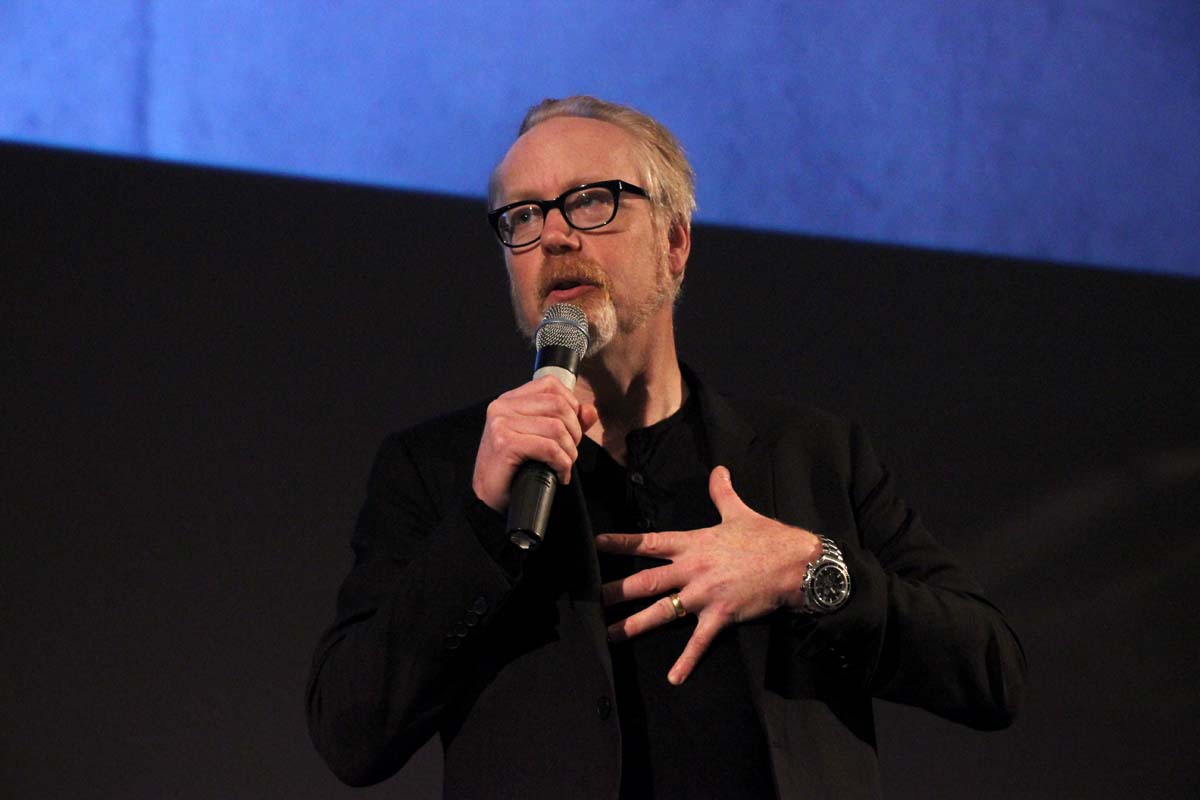 SpaceCenterHou's tweet image. .@donttrythis is sharing his experiences busting myths at our #MemberParty for MythBusters: The Explosive Exhibition