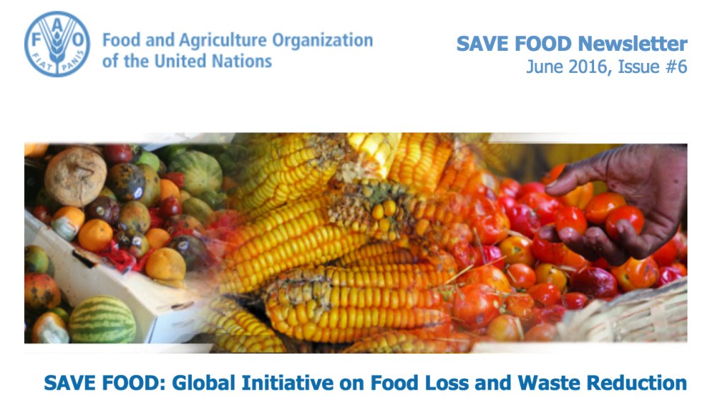 FAOKnowledge's tweet photo. #OutNow! #SAVEFOOD newsletter for June. Check it out here: https://t.co/95yV3kZzTJ @save_food_news foodwaste https://t.co/kQpZ6xtFAY