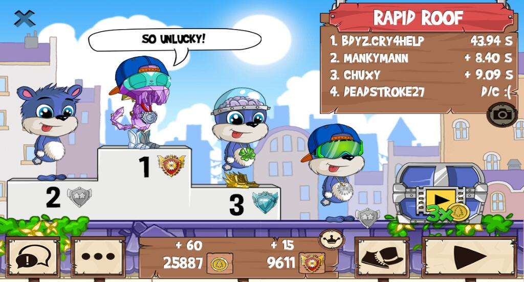 Korrection_1's tweet photo. All those guys just got washed #funrun2 #MankyMann #Chuxy #Deadstroke27 https://t.co/D7060sZ42C