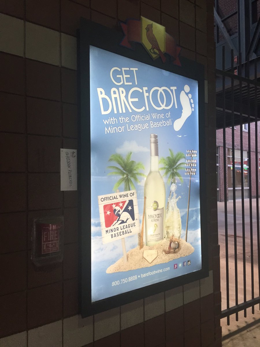 HiddenRedbirds's tweet photo. Grab a can of Barefoot when you find me! https://t.co/FcAegHsTws