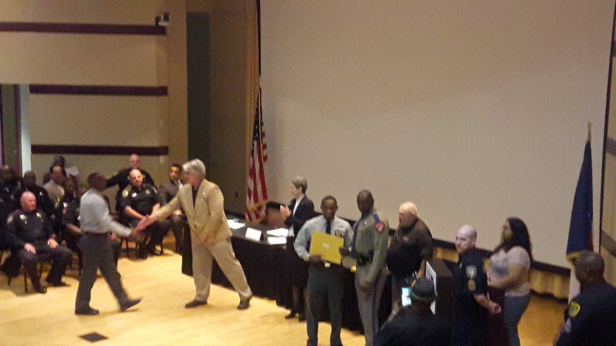 s6ns_tv's tweet photo. Oldest son James graduated from Police Academy tonight!  #s6ns #officerHarris @KarltonHarris @KarlaHarris8 https://t.co/WljOzA3lEe